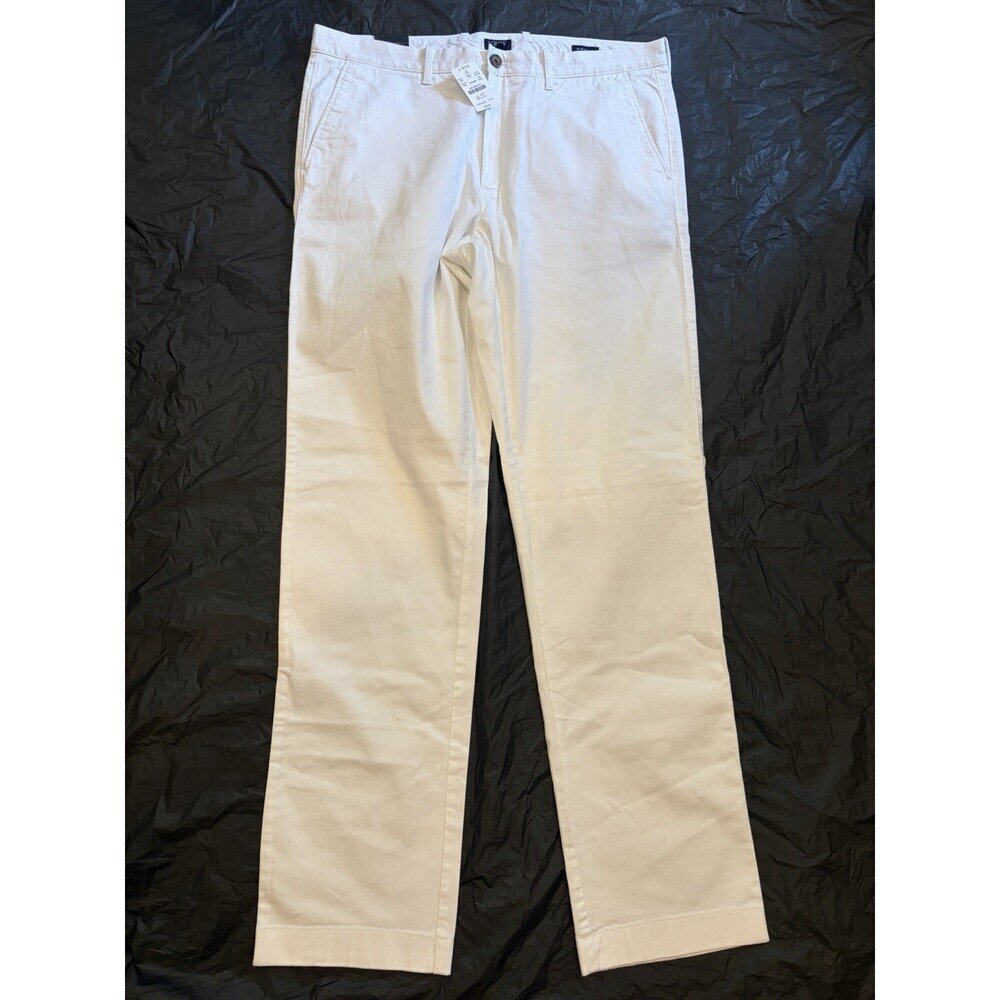 J. Crew Pants Men's Size 36x34 White Straight Flex